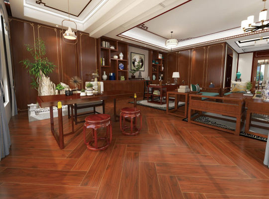 kopen Antibacteriële houten porseleinen tegel 20x100 cm Bruin Tan Matt Zachte glazuur online vervaardiging