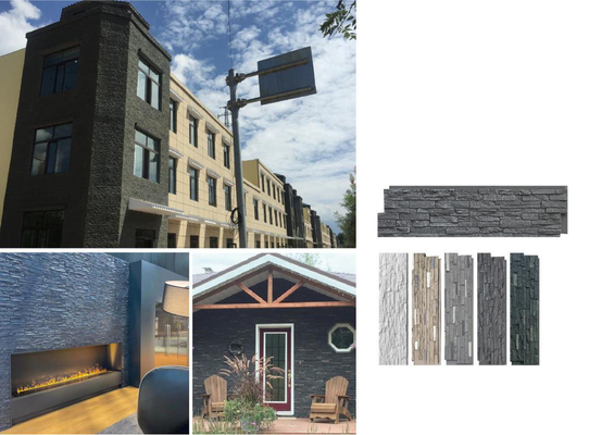 kopen Slate Grijs 1160x300x30mm Gekultiveerde steen baksteen Tuinversiering Zuurbestand online vervaardiging