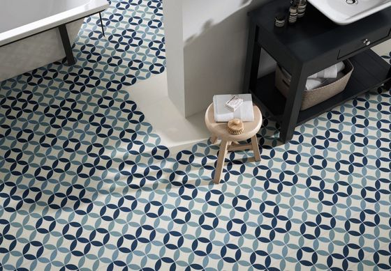 kopen Blauwe 250x250mm Keramische Rustieke Tegel voor Binnenvloer online vervaardiging
