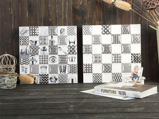 kopen 30x30cm Zwart-wit Encaustic Keramische Rustieke Tegel online vervaardiging