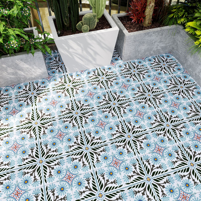 kopen Zuurbestendige grijze en groene 20x20 cm keramische rustieke tegels voor eetkamer en duurzame tegels voor badkamer online vervaardiging