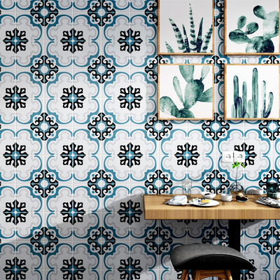 kopen Geen vervaagde grijze en blauwe 200x200mm binnenvloertegels en keramische rustieke tegels voor woonkamer en slaapkamer online vervaardiging