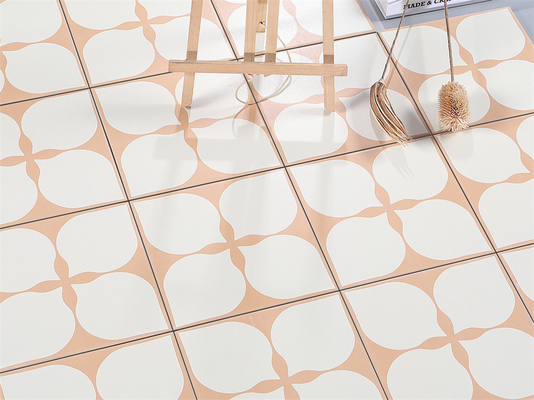kopen Eco-vriendelijke beige 200x200mm vloer en muur floret keramische rustieke tegels voor balkon en badkamer online vervaardiging