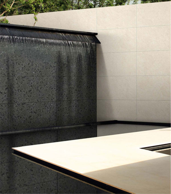 kopen Zwart 600x1200mm half gepolijst finish Matte gordijn muur porseleinen tegel voor terras en project online vervaardiging