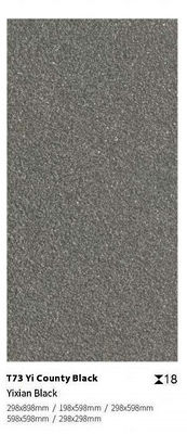 kopen Zwart Grijs 600x1200x18mm Buitenporseleinen Bestrating Tegel online vervaardiging