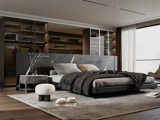 kopen Zwarte mat gesinterde stenen plaat 1420x2700 mm voor woonkamer online vervaardiging