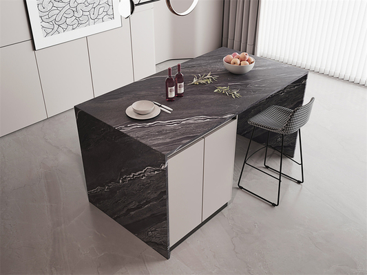 kopen 1420x2700mm Anti-slip Grijs zandsteen binnenvloer Matt gesinterd stenen plaat voor huis en eetkamer online vervaardiging