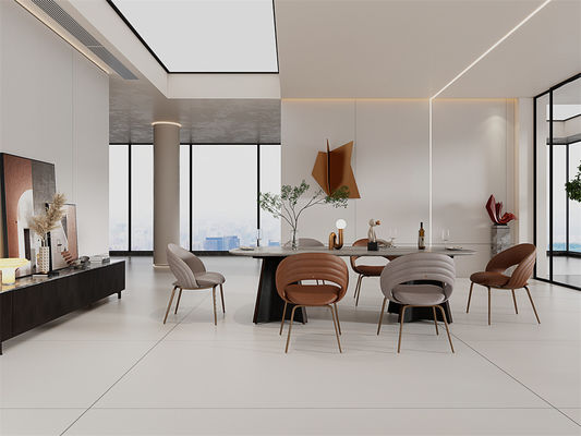 kopen Beige Matte Gesinterde Steenplaat 1420x2700mm voor Kantoor online vervaardiging