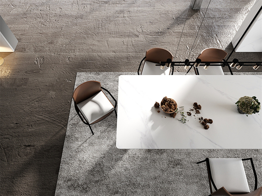 kopen 1420x2700mm Witte Gesinterde Steenplaat voor Binnenvloer online vervaardiging