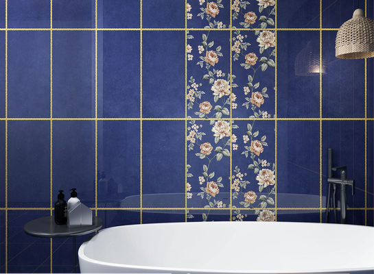 kopen Antibacteriële met goud beklede keramische wandtegels 300x600 mm online vervaardiging