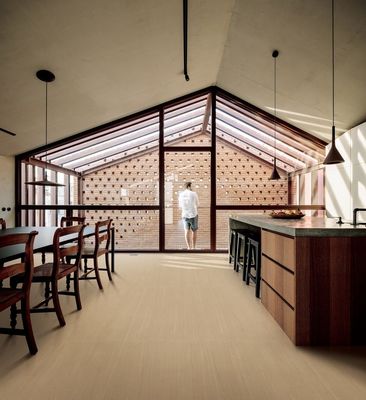 kopen 24x48 Hout Look Porseleinen tegel Gele Waterdichte binnenvloertegels online vervaardiging