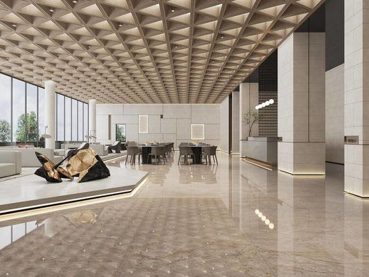 kopen 1200x1200mm Gepolijste Geglazuurde Porseleinen Tegel Lichtgeel 0,5% W.A online vervaardiging