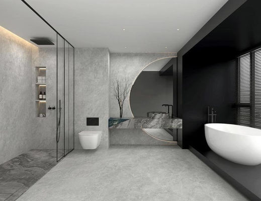 kopen 1200x1200mm Grijs zacht geglazuurd porseleinen tegel voor badkamer online vervaardiging