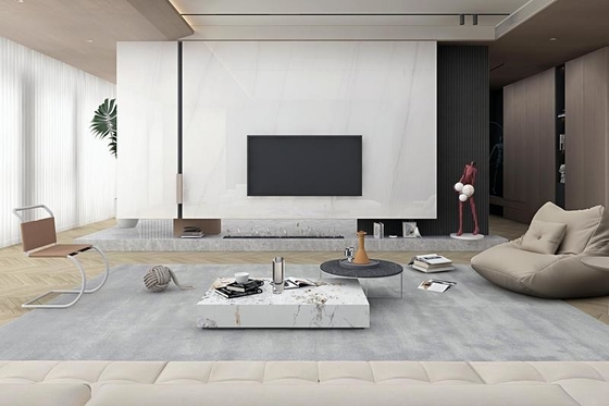 kopen Carrara witte vloertegel binnenshuis gepolijst geglazuurd porseleinen tegel voor interieurontwerp en woonkamer 900x1800x9mm online vervaardiging