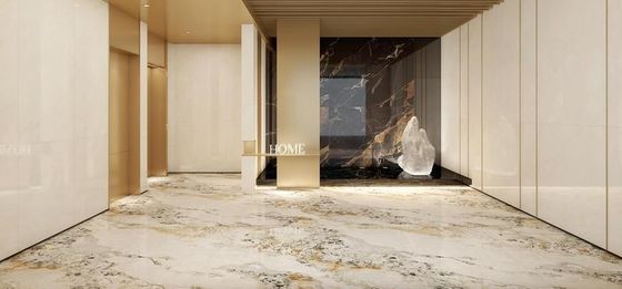 kopen AAA-klasse 900x1800mm gepolijst geglazuurd porseleinen tegel lichtgeel online vervaardiging