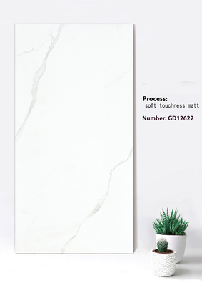 kopen Beige en wit duurzaam zacht gevoeligheid mat gordijn muur dikke tegels voor woonkamer 600x1200mm online vervaardiging