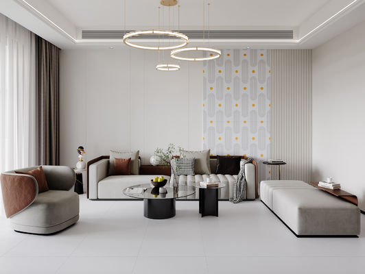 kopen 600x1200mm Lichtgrijze Porseleinen Vloertegels voor Binnengebruik online vervaardiging