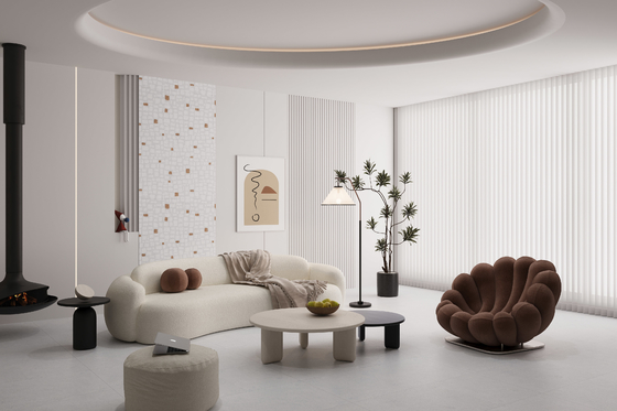kopen Lichtegrijze 600x1200mm AAA-graad porseleinen vloertegel online vervaardiging