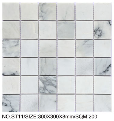 kopen Stijlvolle 300x300mm Natuursteen Mozaïek Voor Woonkamer en Balkon online vervaardiging