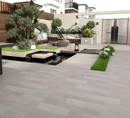 kopen Duurzame 600x600mm lichtgrijze buitenvloer Keramische pavingtegel Duurzame tegels voor winkelcentrum en patio online vervaardiging