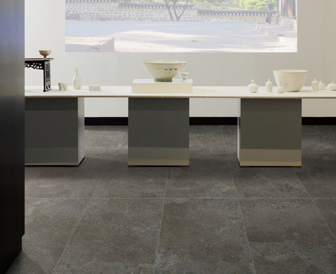 kopen Geen vervaagde en Firebrick donkergrijze binnenvloer 600x1200mm Matt met vorm oppervlak Porseleinen tegels voor kantoor online vervaardiging