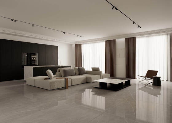 Kopen Grijzige Duurzame en Firebrick 1600x3200mm Marmeren Muur Gepolijste Gezinterde Steen Slab Dikte 12mm Volledige Lichaam Slabs Voor Hotel online vervaardiging