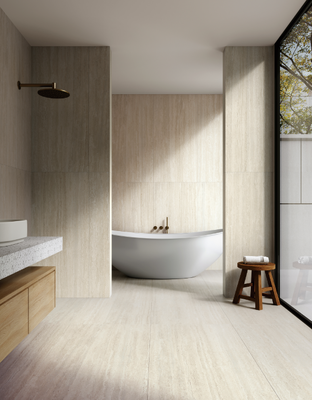 Kopen Stijlvolle en vlekbestendige crèmekleurige speciale geglazuurde matte binnen vloertegels van porselein 600x1200 mm voor balkon en project online vervaardiging