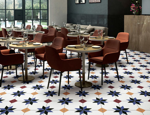 kopen 200x200mm Marokkaanse blauwe gele porseleinen vloerwandtegel AAA-klasse online vervaardiging