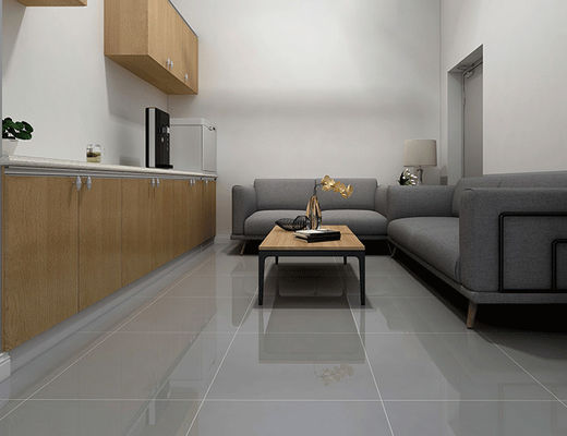 kopen 60x60cm 29kg Porcelanato Vloertegel, 9.5mm Porselein Opgepoetste Lichtgrijze Tegels online vervaardiging