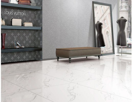 kopen 9.8mm Dikte 600x600mm Volledige de Tegelsvloer Carrara Wit Matt Marble van het Lichaamsporselein online vervaardiging