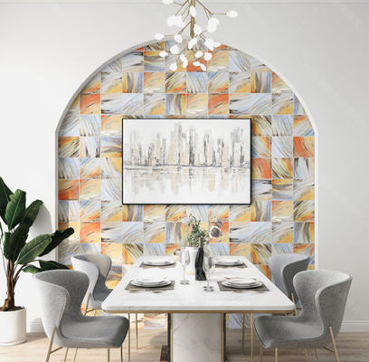 kopen 20x20cm SGS van achtergrond TV Muurtegels, Stijl van de de Keramische tegelregenboog van W.A0.02 de Gouden online vervaardiging