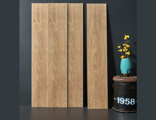 kopen 250x1500mm Crème Houten Porseleinen Tegel 9.5mm Dikte online vervaardiging