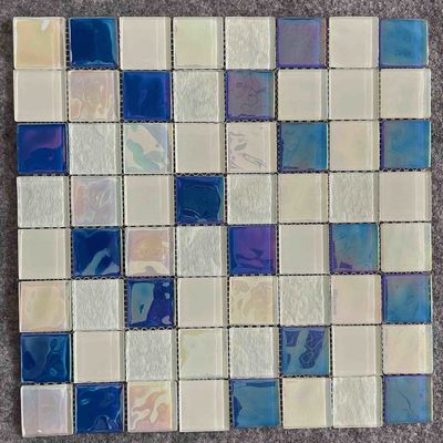 kopen Het aansteken van Iriserende Decoratieve Mozaïektegels die Kleurrijk Glas 8mm galvaniseren online vervaardiging