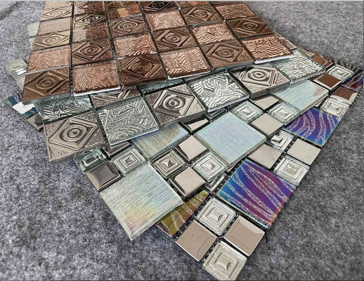 kopen 300x300 mm metaalglas mosaïektegel voor zwembaden online vervaardiging
