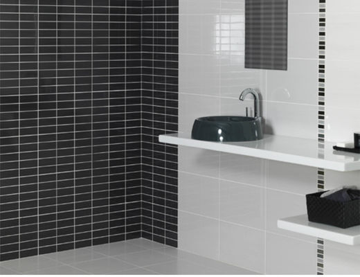 kopen PRIMERA 10x20cm Ceramische de Keukenbadkamers Witte Zwarte Glanzende 14kgs/Ctn van Metrotegels online vervaardiging