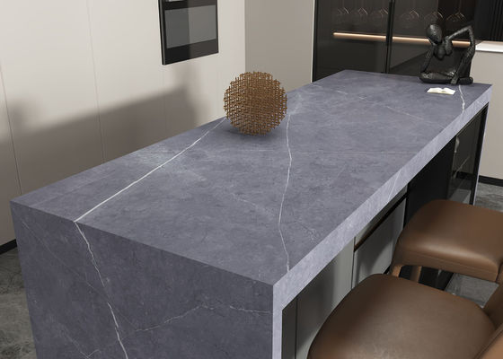 kopen Gray Color Slab Countertop Sintered-Steen 800x2600mm online vervaardiging