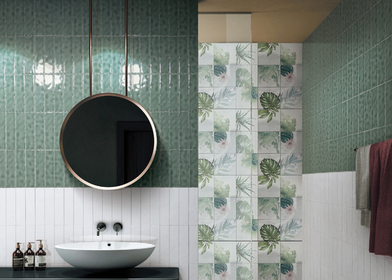 kopen Harringbone binnen Muur betegelt 50x200mm Grey Tiles Bathroom online vervaardiging
