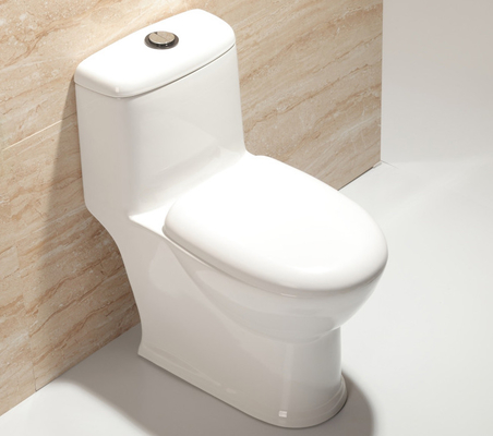 Comfortabel keramisch toilet uit één stuk Gemakkelijk schoon te maken Antibacteriën