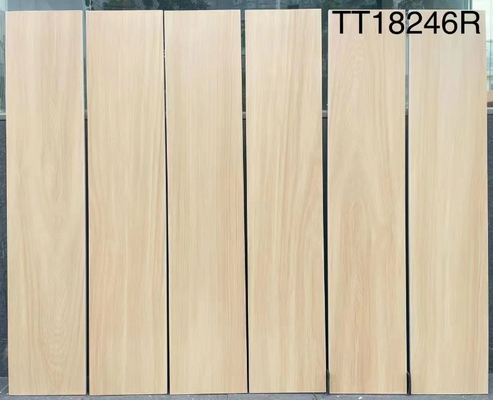 8x40'inch de Houten Keramische tegels van Gray Interior Wall Outside Floor voor Strook van het de Lounge de Zachte Verglaasde Porselein van het Projectbalkon
