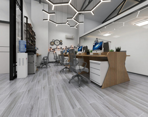 1000SQM het houten Porselein betegelt 150*900mm Bruine Zilverachtige Strook voor het Leven SGS van het Vloerbureau Muurkeramische tegels