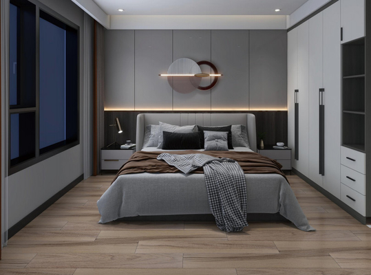 200X1200mm Houten het Porseleinstrook Gray Kitchen Bedroom Decoration van het Keramische tegelhuishouden
