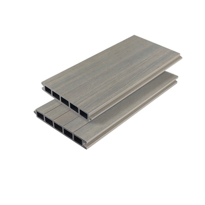 Openluchtterras Anticorrosieve Plastic Houten Raad 170x24mm de Vangrailcomité van Gray Enclosure Fence WPC