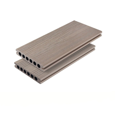 Kaki Houten Plastic Samengesteld de Vloercomité 138x23mm van de Antischimmelwpc Decking Vloer Buitenbinnenplaatsdecor