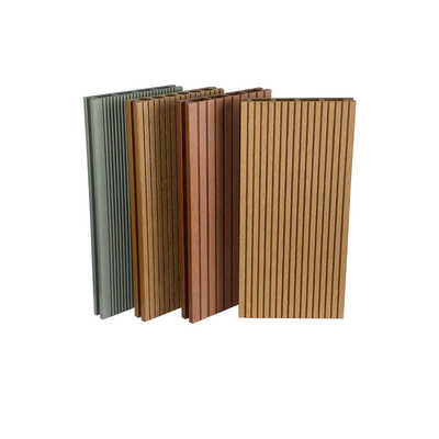 Niet - de Raads Openluchtcomité van de Misstapgroef WPC Decking van de de Techniekvloer van het Wegpark Plank 140x25mm Gray Tan