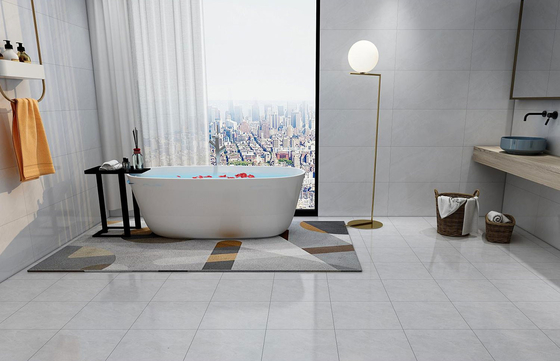 Firebrick keramische rustieke tegels voor badkamer en grijs interieur vloer 400x400mm voor eetkamer