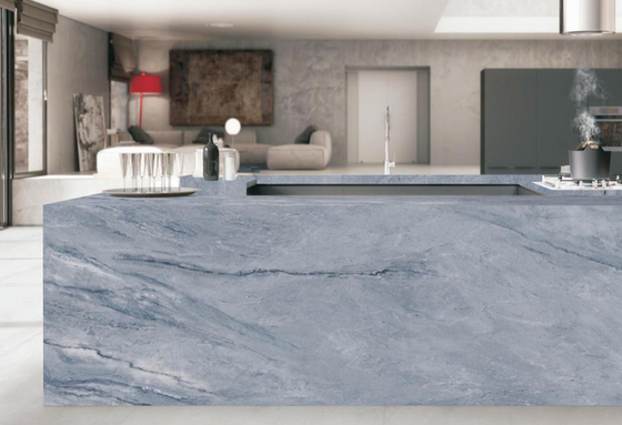 160x320 cm gesinterde stenen platen Woonkamer Niet-slip Rock Tile Grijz