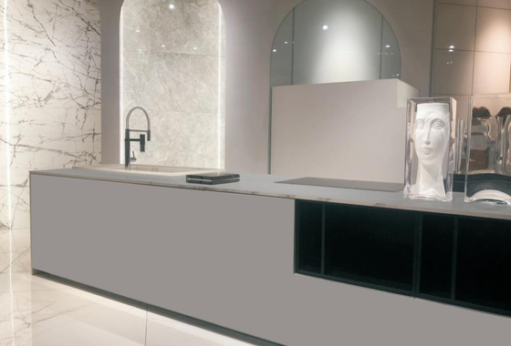 Grijze Matte Gesinterde Steenplaat 800x2600mm Antibacteriële Wandtegel
