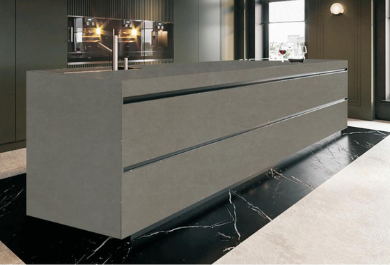 Bewolkte grijze gesinterde stenen plaat 1600x3200x12 mm niet-glijdend