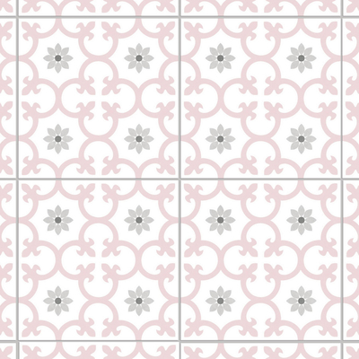 Duurzame 250x250 mm roze bloem keramische rustieke tegels en niet-glijde wandtegels voor keuken en badkamer