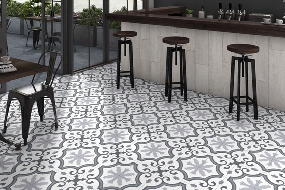 Grijze waterdichte 25x25cm keramische rustieke tegels voor woonkamer en milieuvriendelijke vloertegels voor decoratie